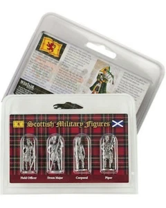 Set Of 4 Miniature Scottish Highland Military Figures Soldiers New & Packaged - Picture 1 of 1