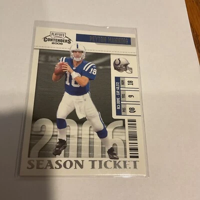 2006 PLAYOFF CONTENDERS PEYTON MANNING #43 HOF COLTS $$$$ - Image 1 of 4