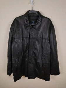 Kenneth Cole Reaction Men’s Leather Jacket Size L Nice!! - Picture 1 of 6