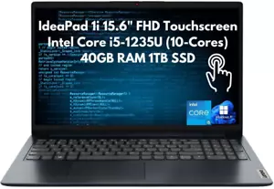 New Lenovo IdeaPad 1i 15.6" FHD Touch Core i5-1235U 40GB 1TB SSD Cam Windows 11 - Picture 1 of 11