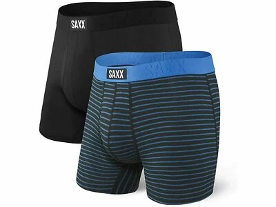 Paquete de 2 calzoncillos boxer encubiertos negros azules Saxx Underwear L30649 para hombre talla L Foto 1 de 2