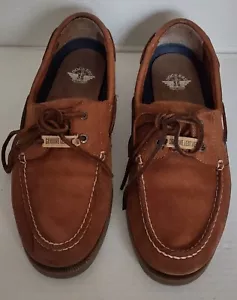 Dockers Castaway 90-1443 Tan Size 10.5M Boat Deck Loafer Shoes Leather - Picture 1 of 14