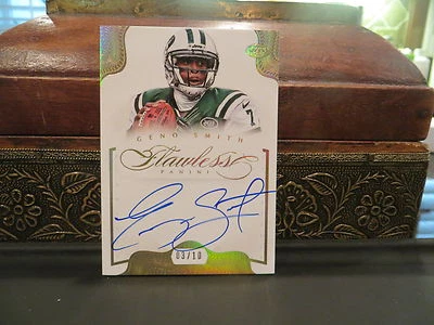 Panini Flawless Gold On Card Autograph Jets Auto Geno Smith   03/10  2014 - Image 1 of 3
