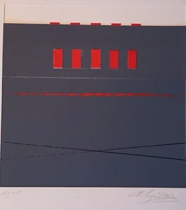 Pierre Legendre Collage Papier/ Acryl 1991 / Hermès, N. Ricci, Morellet, Gorin - Bild 1 von 7