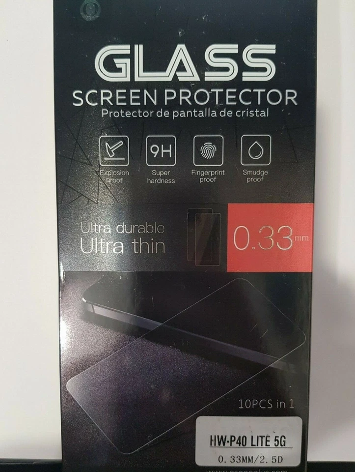 Tempered Glass Screen Protector for Huawei P40 Lite 5G Total Protection - Image 1 of 1