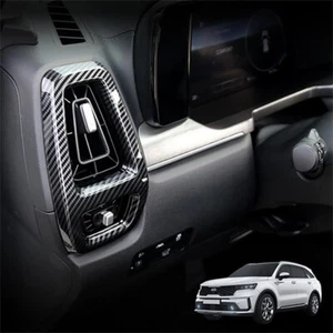 For Kia Sorento 2021-23 Carbon Fibre ABS Dashboard Air Vent Outlet Cover Trim - Picture 1 of 6