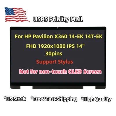 14'' For HP Pavilion X360 14-EK 14T-EK 14-EK0033DX 14-EK0073DX LCD Touch Screen