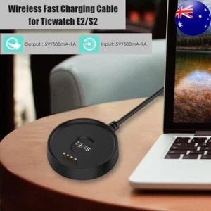 USB Fast Charger Base Cradle for Ticwatch E2/S2 Portable Charging Dock Cable - Zdjęcie 1 z 8