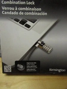 Kensington Combination Laptop Lock With Carbon Steel Cable New! - Photo 1/3