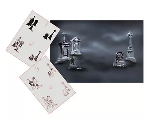 AS-393 Friedhof Schritt für Schritt Schablone Schablone Acryl Airbrush Spray Wandfarbe - Bild 1 von 2