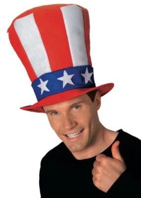 Uncle Sam Hat - Mad Hatter - Stovepipe - Costume Accessory - One Size - Image 1 of 3