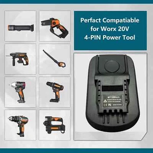 Adaptador de batería convertidor para batería Makita 18V a herramienta eléctrica Worx 18V 4pin - Imagen 1 de 6