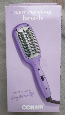 Mini Cepillo Super Suavizante Conair Calentamiento Rápido Cerámica 356 Doble Voltaje Recto Foto 1 de 3