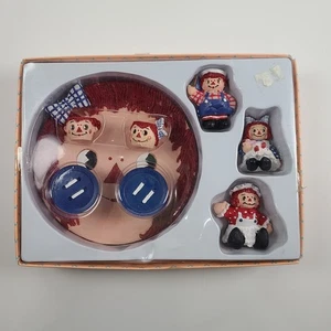 Raggedy Ann & Andy Miniature Tea Set (10 Piece Set) 1994 - New Open Box - Picture 1 of 13