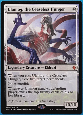 Ulamog, the Ceaseless Hunger Battle for Zendikar NM CARD (506860) ABUGames - Image 1 of 2