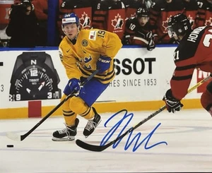 ¡¡Foto 8x10 firmada por Alexander NYLANDER!! EQUIPO Suecia! ¡Hojas de arce Toronto! Con certificado de autenticidad - Imagen 1 de 2