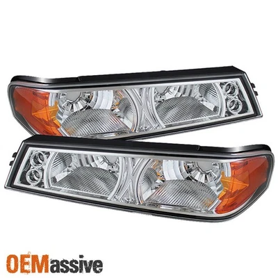 Fits 04-12 Chevy Colorado Canyon Pickup Truck Chrome Front Bumper Signal Lights - Image 1 of 3
