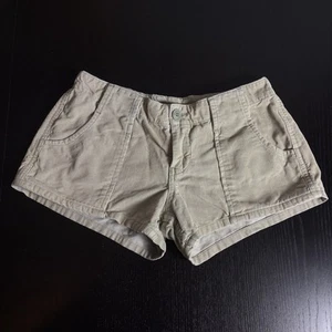 Vintage Y2K LUCKY BRAND Womens Size 0/25 Beige Corduroy Low Rise Short Shorts - Picture 1 of 9