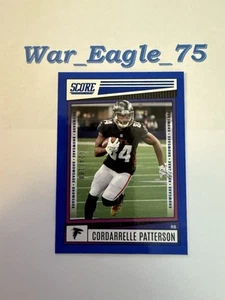 2022 Score #41 CORDARRELLE PATTERSON Atlanta Falcons blue /100 - Picture 1 of 2