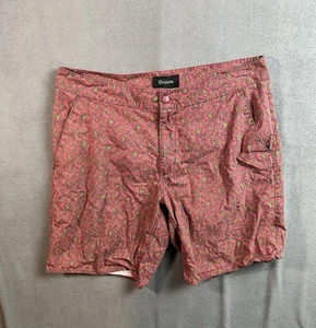 Pantalones cortos de surf Brixton para hombre talla 33 coral patrón cachemir - Imagen 1 de 7