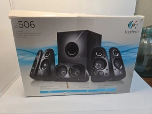 LOGITECH Z506 SURROUND SOUND 5.1 COMPUTER HOME THEATRE SOUND SYSTEM W/SUBWOOFER - Afbeelding 1 van 3