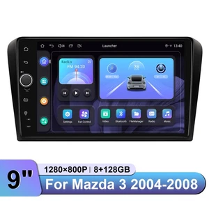 Android13 9" Touch Screen Multimedia Player Plug and Play  for Mazda 3 2004-2008 - Picture 1 of 15