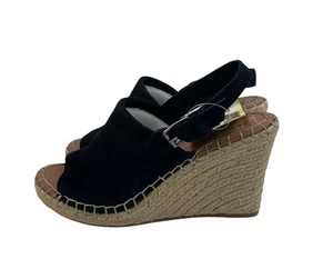 Toms Monica Damen-Espadrille-Sandalen schwarz Keilabsatz Größe 7,5 - Bild 1 von 13