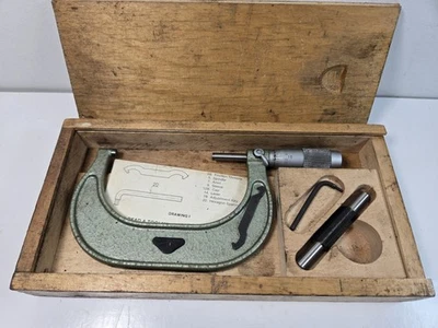 Toolmex Outside Micrometer 3"-4" Range .0001" Graduation - w/accessories and box - Image 1 of 4