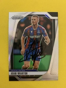 Tarjeta Prizm plateada firmada por Adam Wharton con certificado de autenticidad - Crystal Palace / Inglaterra - Imagen 1 de 1