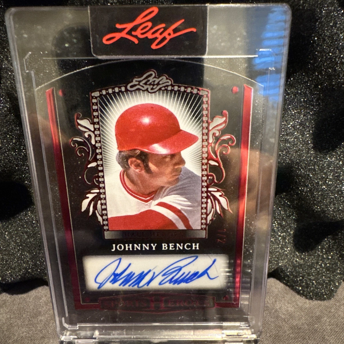 Johnny Bench Original Serial Numbered Baseball Trading Card