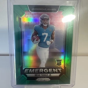 2024 Panini Prizm Emergent GREEN Brian Thomas Jr. #12 (RC) Jacksonville Jaguars  - Bild 1 von 2