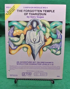 WG4 THE FORGOTTEN TEMPLE OF THARIZDUN 1982 Dungeons & Dragons 1st Ed Module - Picture 1 of 6
