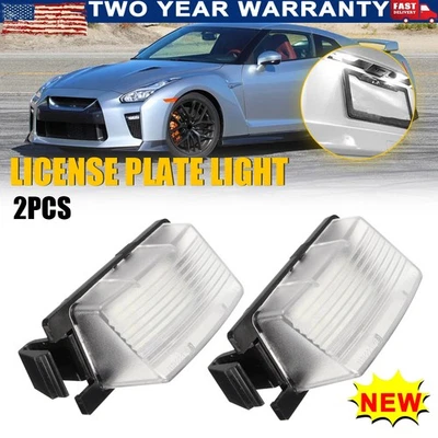 2 PIEZAS Lámpara de Luz LED de Licencia Blanca para 350Z 370Z GTR Nissan G35 G37 S60 Nueva Foto 1 de 4
