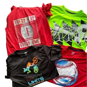 Kids Large and XL Sports T-Shirts Football Baseball Soccer Bike Great Condition - Picture 1 of 8