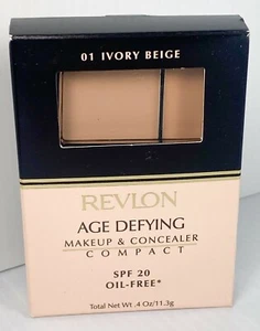 New in Box REVLON AGE DEFYING CONCEALER + MAKEUP Compact - Ivory Beige **RARE - Picture 1 of 3