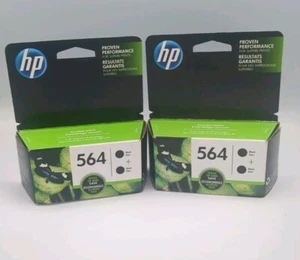 HP 564 *Garantie beendet 02/2019* Schwarz Standard Tintenpatrone Neu (4 Patronen) - Bild 1 von 2