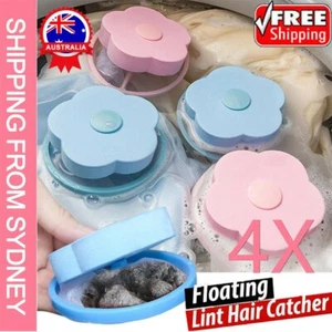 4pcs Washing Machine Filter Bag Floating Lint Hair Catcher Mesh Pouch LaundTK - Picture 1 of 11