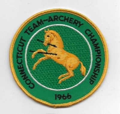 Vintage Colt Archery 1966 Connecticut Team-Archery Patch Excellent - Image 1 of 2