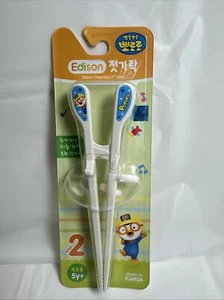 EDISON Training Step 2 Chopstick Pororo Left-Handed Children Kid 1 Pair B10 - Picture 1 of 2