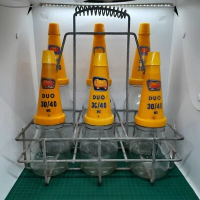 Vintage Golden Fleece Duo Complete 6 Bottles And Original Rack  Metric. - image 1 of 4