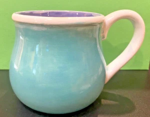 Handmade Pottery Mug Surprise Snowman Soup Coffee Mug Signed By Julia - Picture 1 of 6