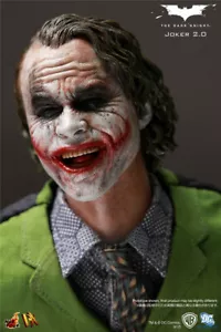 Nuevo Hot Toys DX11 The Joker Figura Escultura de Cabeza Cara Sonriente El Caballero Oscuro - Imagen 1 de 5