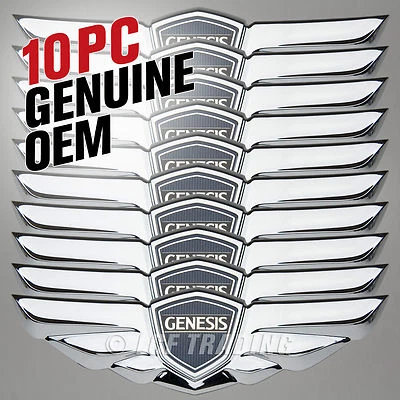 2008-2014 Hyundai Genesis Sedan OEM Tail Gate Wing Emblem 10 Pieces GENUINE! - Image 1 of 2