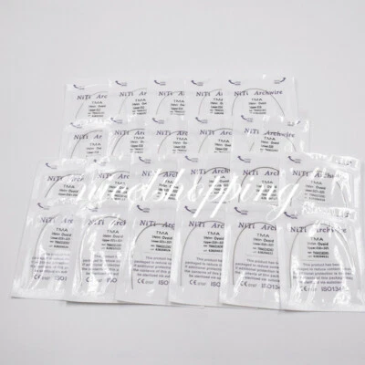 Dental Orthodontic TMA Molybdenum Beta Titanium Alloy Arch Wire All Size Choose