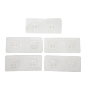Pegatina de estante de pared transparente impermeable, rack pegar tornillo gancho Househ - Imagen 1 de 12