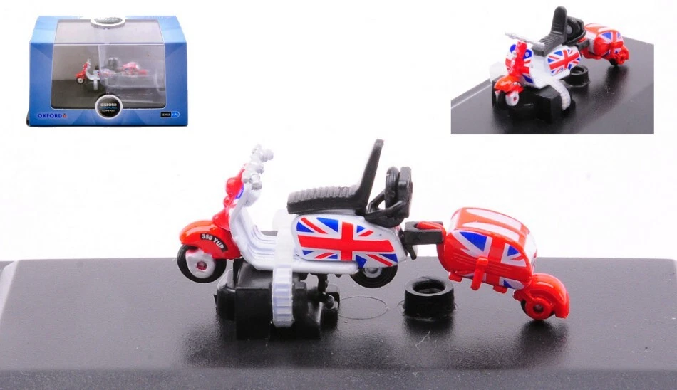 Scooter & Mod Pod Union Jack Scale 1:76 United Kingdom Vehicles - Image 1 of 1