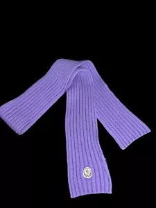 MONCLER Wolle Designer Long Schal Lila - Bild 1 von 3