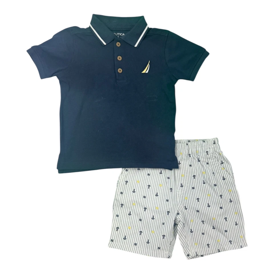 Juego corto de 2 piezas Nautica para niños talla 2T, 3T, 4T Foto 1 de 1