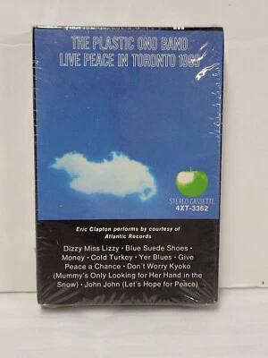 THE PLASTIC ONO BAND Live Peace In Toronto 1969 Cassette Tape SEALED John Lennon - Image 1 of 4