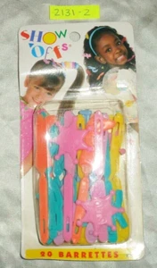 Barrettes Woolworths Goody Snap-Tight Show Offs Pastel Western Theme 2131-2 Star - Picture 1 of 3